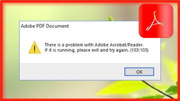 There is a Problem With Adobe Acrobat Reader. If it is running - Please Exit And Try Again (103:103)