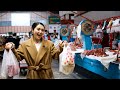 Kazakhstan&#39;s Green Bazaar Tour with Food Prices and Negotiations | 100 Years Old Market