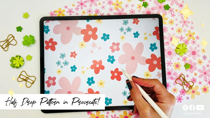 🌸 How to Create a Seamless Half Drop Repeat Pattern in Procreate 🌸