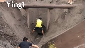 Barge loading and unloading 3000 tons of alluvial sand - hello alluvial sand lovers