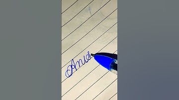 Anish in cursive writing #goodhandwriting #shorts #diy #cursive