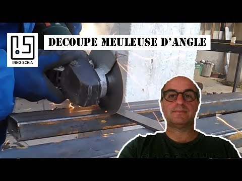 Comment couper du métal. Découper un profilé en acier avec une meule équipé d'un disque à tronçonner