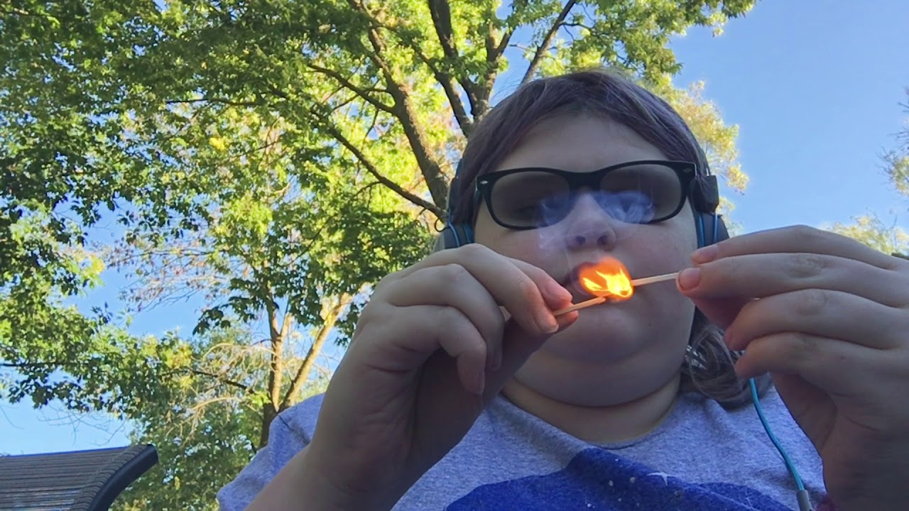 Lighting matches ASMR