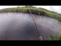 Summer salmon in the west of Ireland spate river