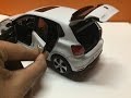 100$ Diecast Unboxing-2016 Volkswagen Polo(candy white) 1/18 Paudi models