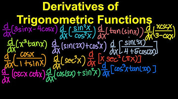 Derivatives of Trigonometric Functions (Live Stream)