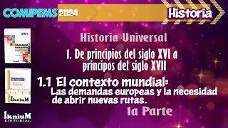 Historia - Tema 1 y 1.1 - Primera parte - IkniuM COMIPEMS 2024