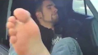 Male Feet In Car