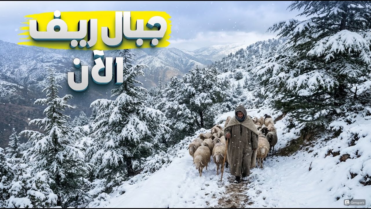 شمال المغرب في موسم الثلوج ـ جبل تدغين أعلى قمة في الشمال كأنك في سويسرا ـ highest mountain in north