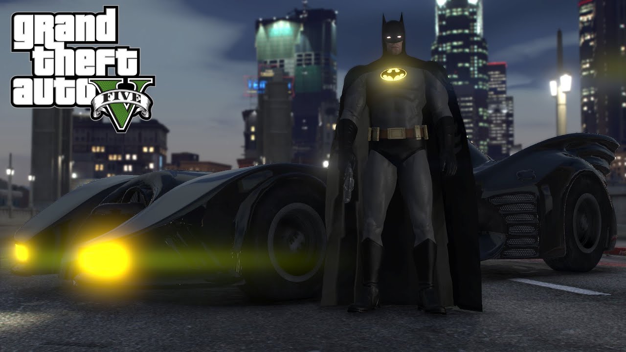 GTA 5 - Classic 1989 BATMAN Fights Crime in Los Santos! (Gameplay)