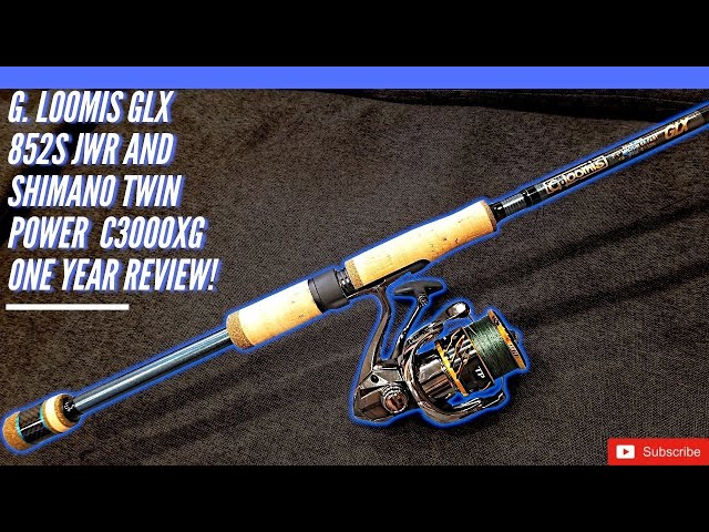 G. LOOMIS GLX 852S JWR and SHIMANO TWIN POWER C3000XG One Year Review!! 