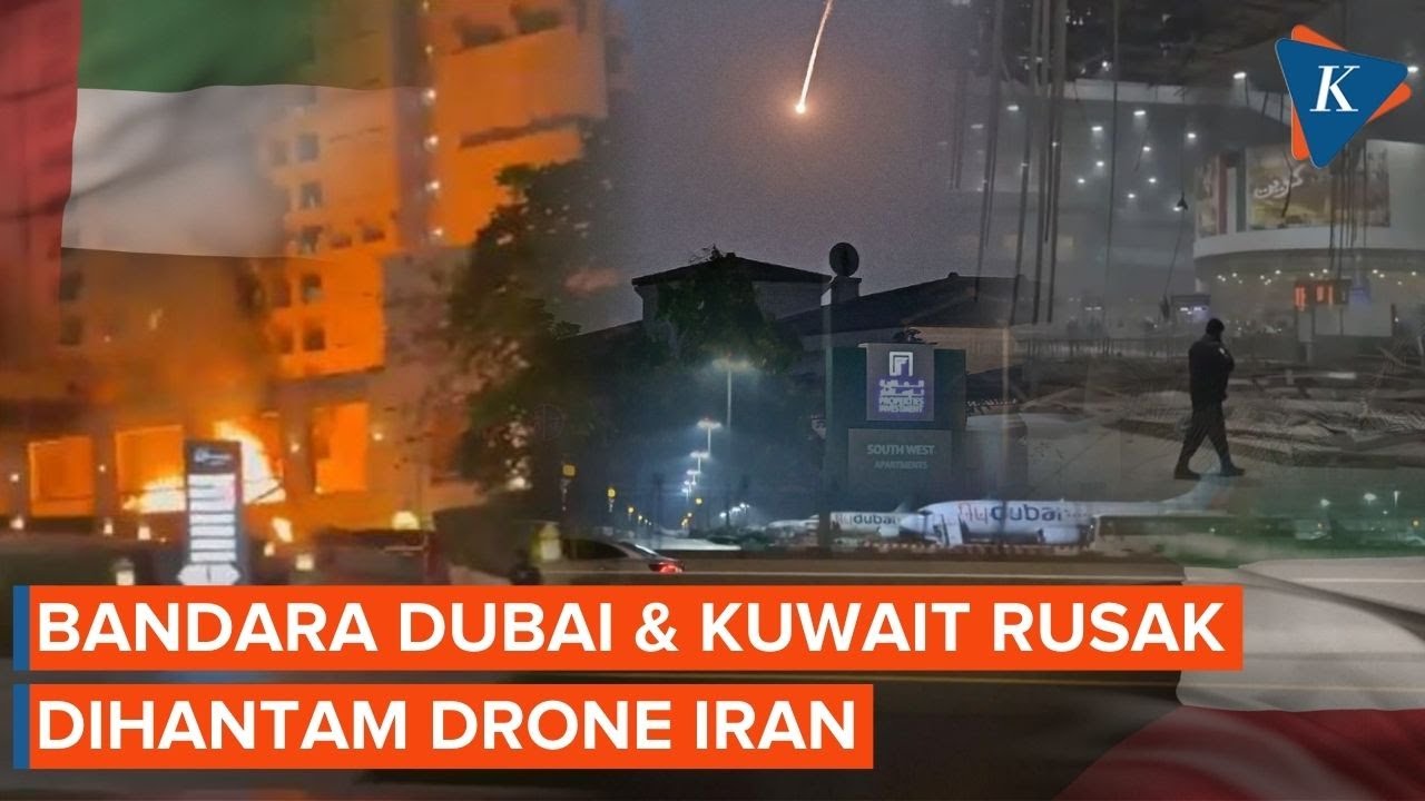 Bandara Dubai dan Kuwait Rusak Dihantam Drone Iran dalam Serangan Balasan ke AS