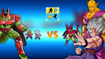 Gohan Beast and Orange Piccolo vs Cell Max| Power worriors gameplay|