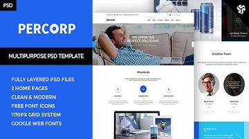 PerCorp - Multi-Purpose PSD Template | Themeforest Website Templates and Themes