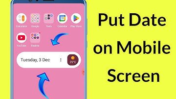 How to Put Date on Mobile Screen?