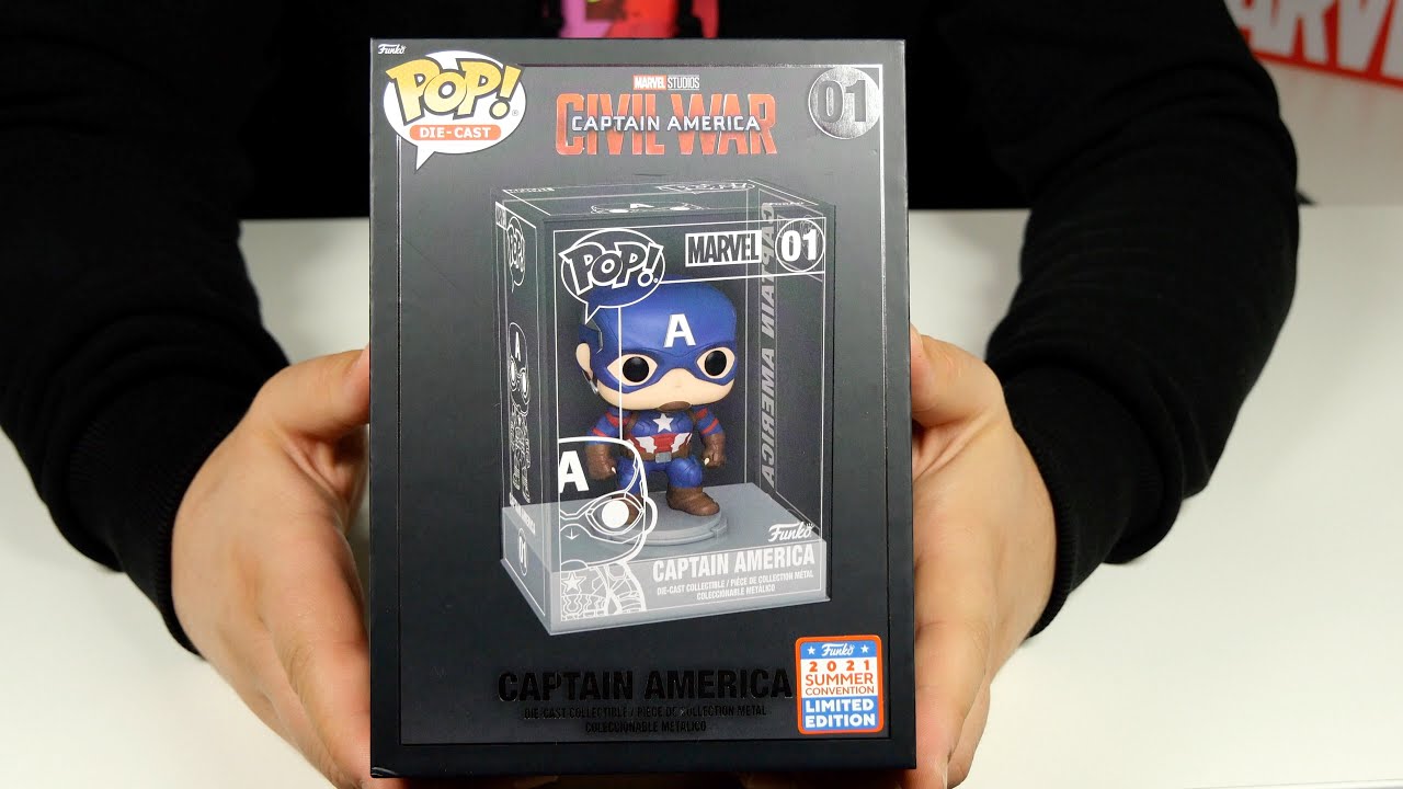 Funko POP! "Captain America" Die cast! Первая ЖЕЛЕЗНАЯ Фанко фигурка!