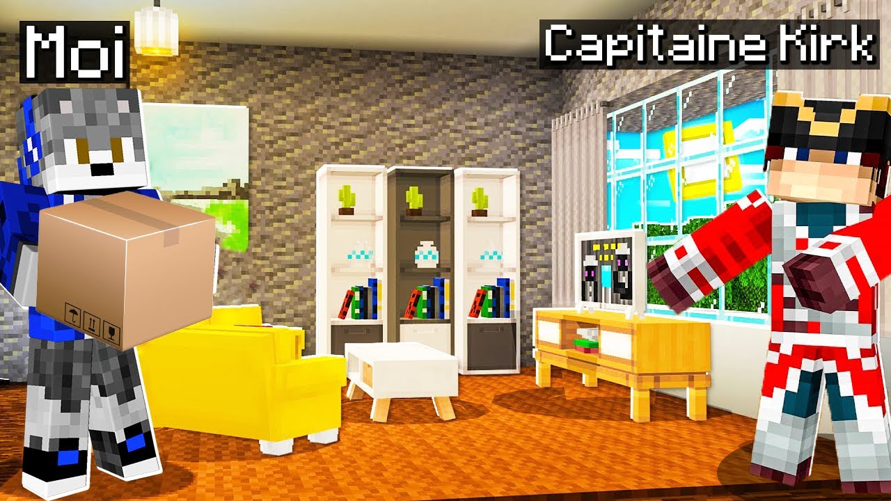 JE DÉCORE LA MAISON DU CAPITAINE KIRK DANS MINECRAFT !! | Map Minecraft