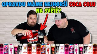 Opravdu máme nejhorší COCA COLU na světě? Ochutnávka Coca Coly z různých zemí.