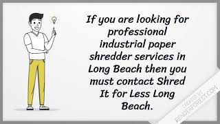 Mobile Document Shredding Companies   Shred It for Less Long Beach