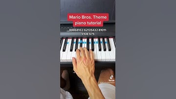Thumbnail of Mario Bros. Theme easy piano tutorial!