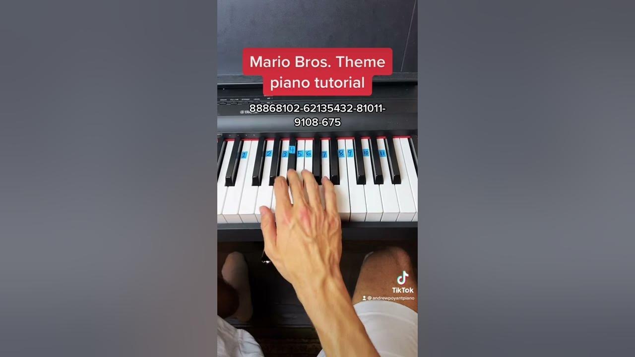 Mario Bros. Theme easy piano tutorial! Mario Bros. Theme easy piano tutorial!