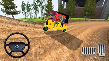 "💥 Indian Tuk Tuk Auto Rickshaw OFFROAD DRIVING Challenge in Bus Simulator Indonesia! Android, iOS