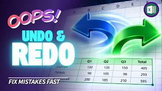 How to Undo and Redo in Excel | Basics for Beginners