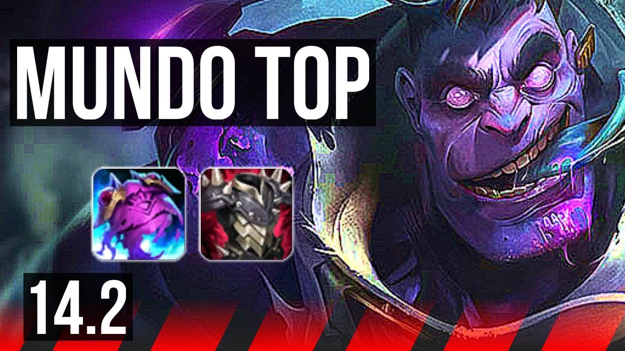DR. MUNDO vs SINGED (TOP) | Rank 11 Mundo | NA Grandmaster | 14.2