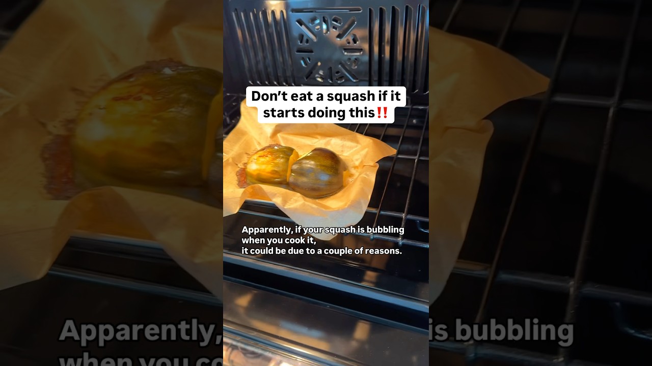 Be careful if your squash does this!