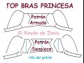 Patron top bras princesa