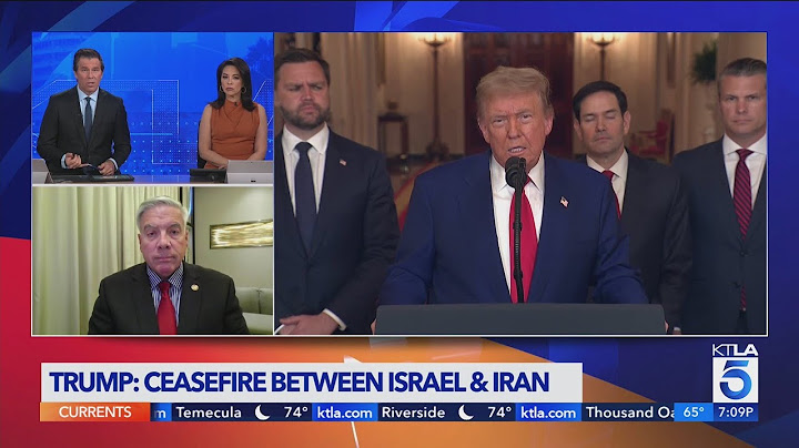 President Trump announces that Israel and Iran have agreed to "total ceasefire"