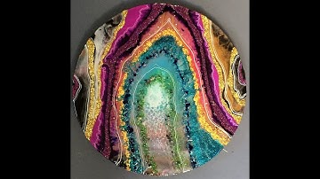 23. Making a Geode.  2, 3 and 4 resin layer