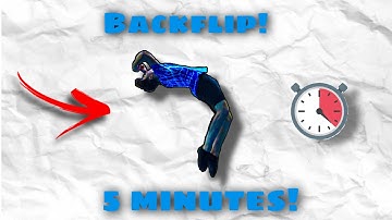 HOW TO BACKFLIP ON GROUND IN 5 MINUTES FOR BEGINNERS! | TUTORIAL