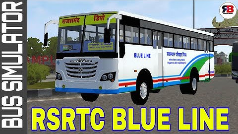 RSRTC BLUE LINE LIVERY GC Builder NEW MOD FOR BUS SIMULATOR INDONESIA BY RAJASTHANI BUSSID