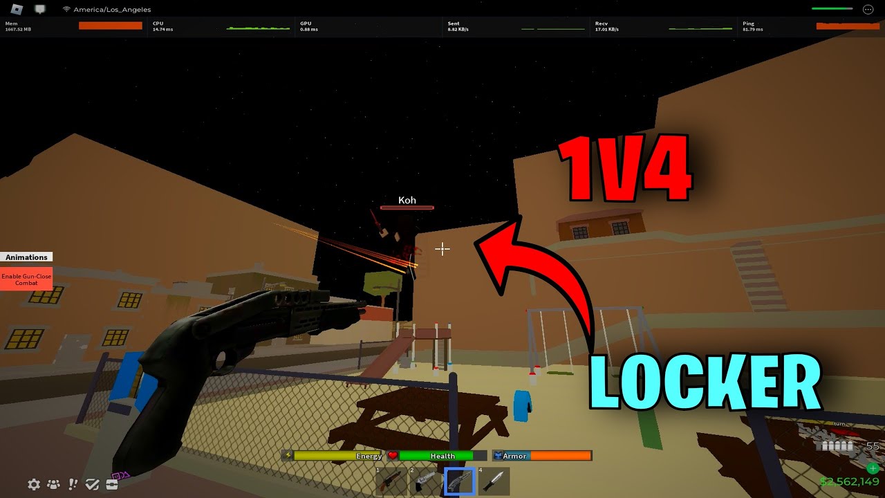 1v4 Tryhard Dahood Lockers... ( Got Kicked )