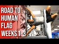 Road to Human Flag | Weeks 1-3 | Calisthenics Progress Vlog