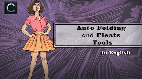 Auto Folding / Pleats tools | Clo 3D in English | Beginners Class 11 | Attire_ation |