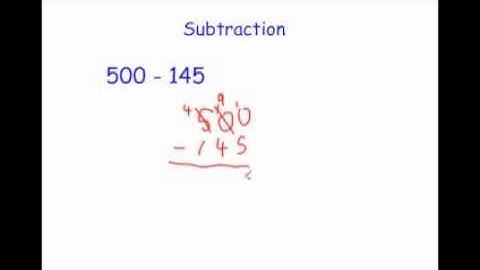 Subtraction - Corbettmaths