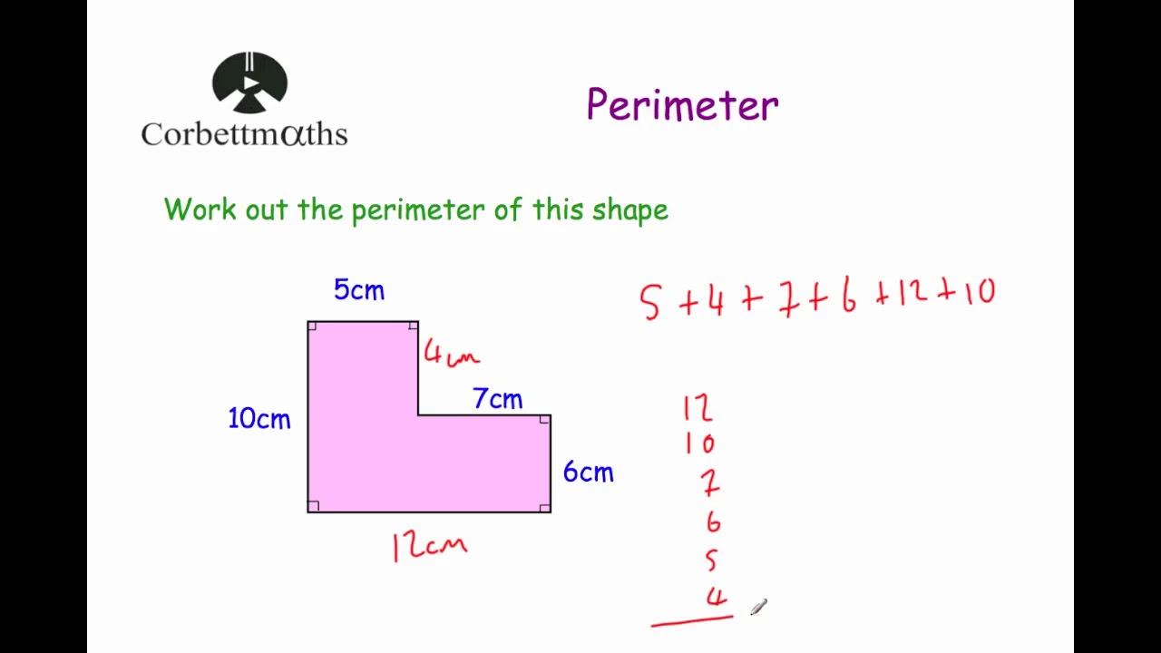 area and perimeter problem solving corbettmaths
