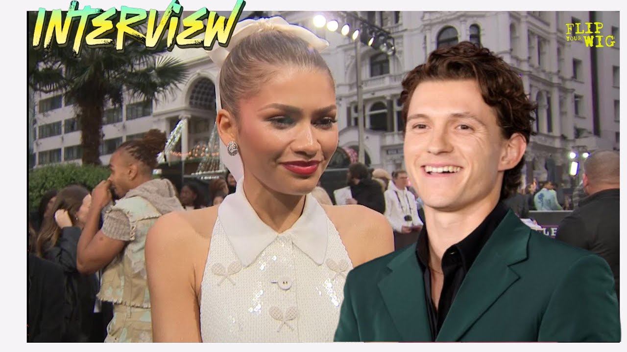 Tom Holland supports Zendaya at London premiere of Challengers! - YouTube