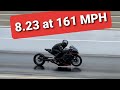 World's Fastest Stock Motor Bike 8.23 at 161 mph 2020 GSXR 1000