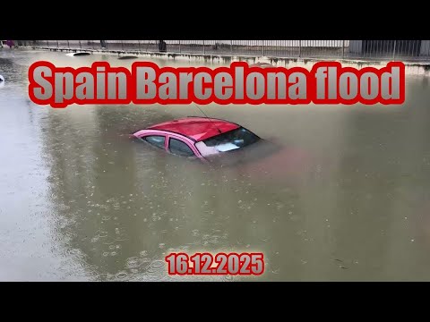 Barcelona Flooding December 16, 2025 Heavy Rain Causes Chaos in Streets and Metro