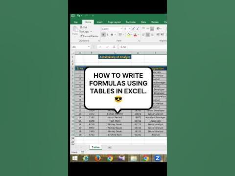 📊How to use Formulas in Excel Tables 📝 #shorts - YouTube