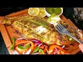 Tasty Oven Grilled Red Snapper with Homemade Green Marinade