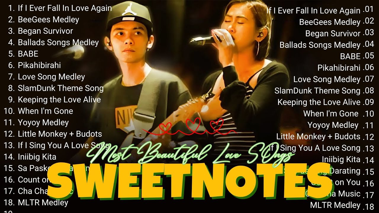 Sweetnotes Best Favourite Cover song💕SWEETNOTES Music Live OPM🎶 ...