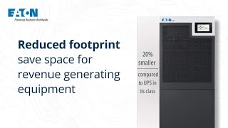 Eaton 93T UPS all round value with lower TCO and maximum availability