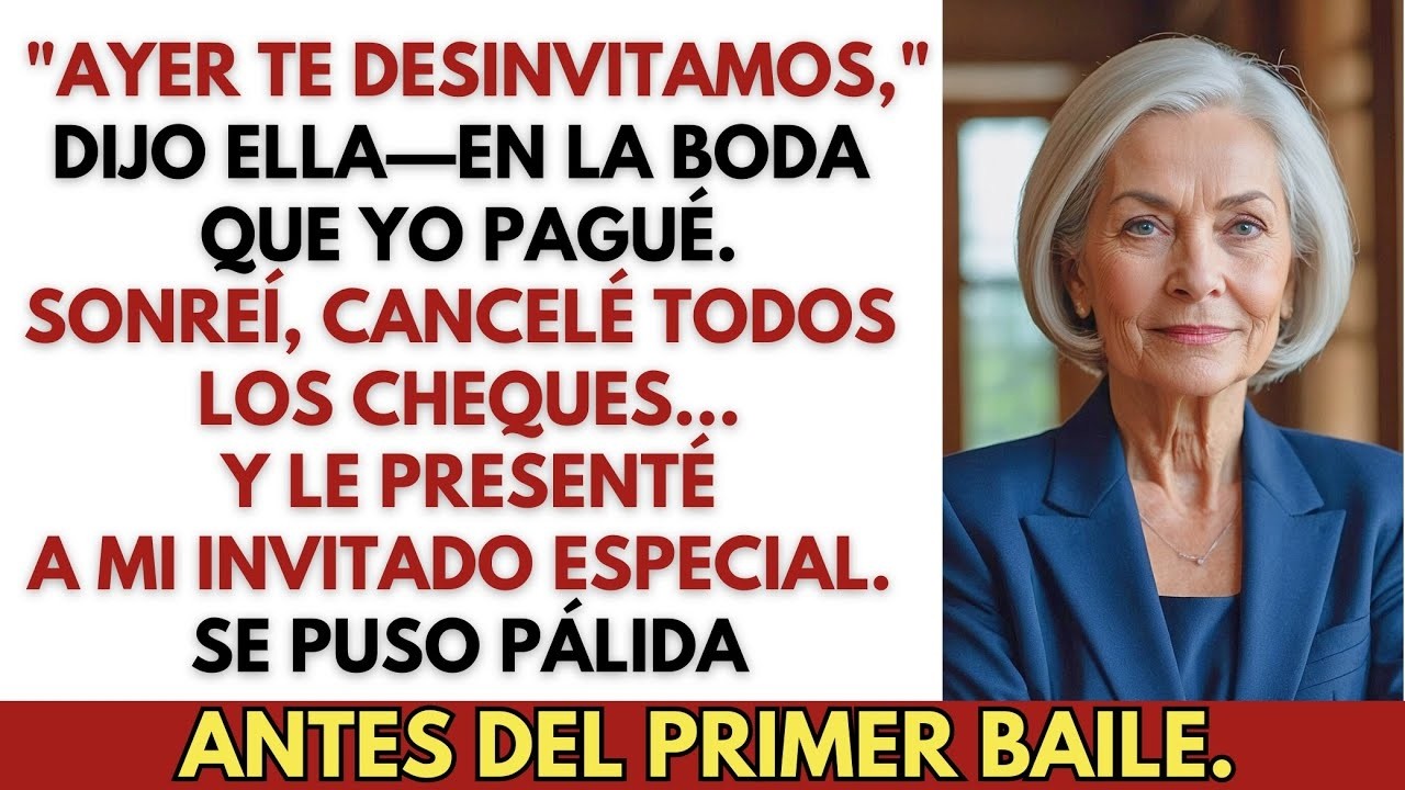 En la boda de mi hijo, su novia me dijo que me fuera—Así que cancelé todos los cheques y me marché