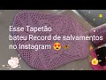 mega tapete Oval Borboleta 🦋 no CROCHÉ FILÉ (vídeo aula) editado