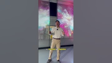 Transparent film screen makes more possibilities! #leddisplay #ledwall #ledscreen #led