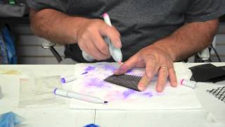 Air Brushing Feathers with Copic Markers